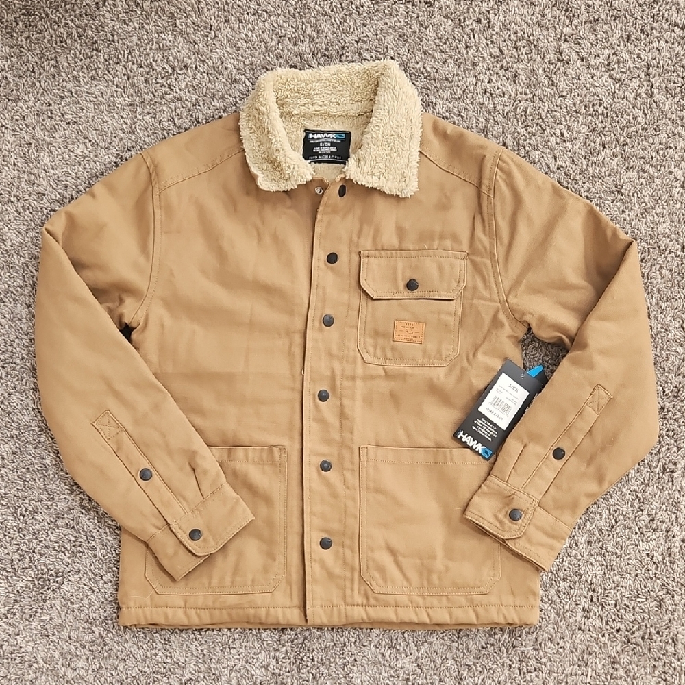 Tony Hawk Brown Sherpa-Lined Jacket